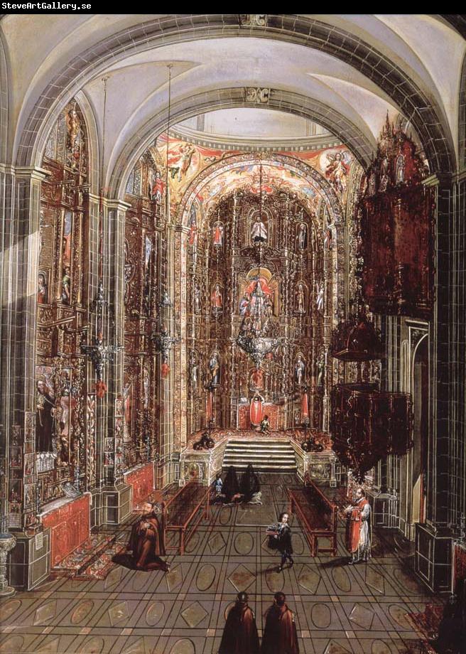 unknow artist This painting Allows us to picture the interior of a church in new spain